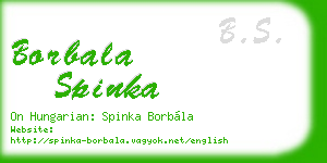 borbala spinka business card